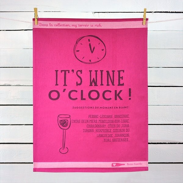 Geschirrtuch It's Wine o' Clock von Moutet