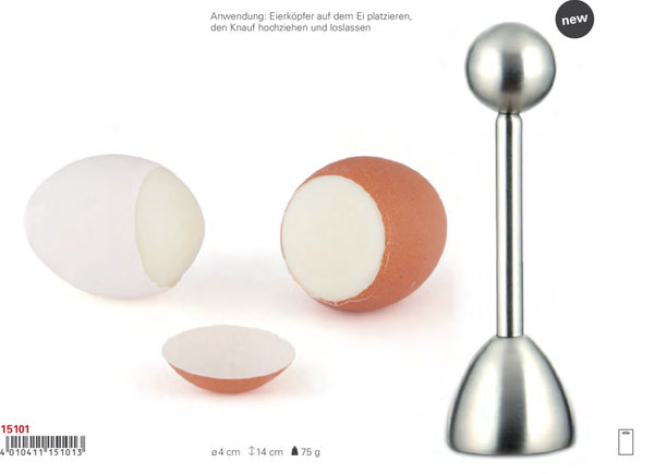 "Eierschalen-Sollbruchstellen-Werkzeug" zum Öffnen von Eiern