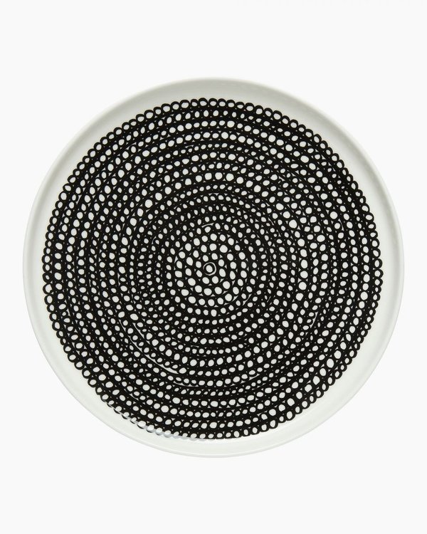 Teller Siirtolapuutarha von Marimekko 20cm weißes Steinzeug