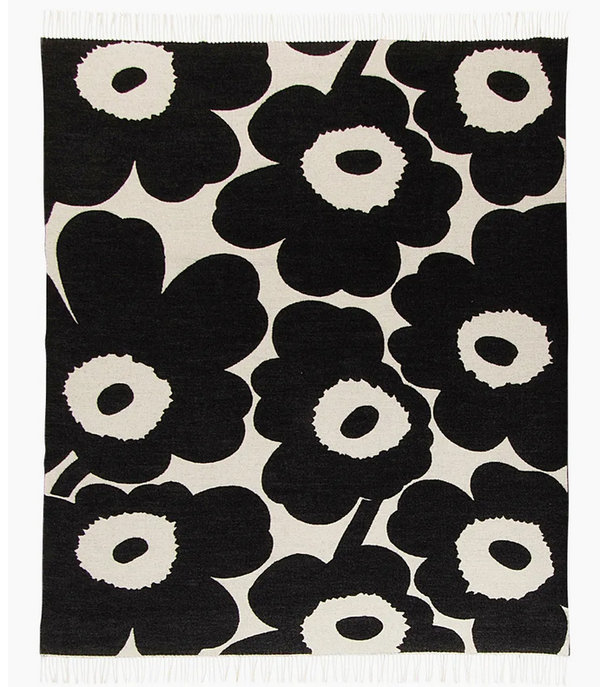 Marimekko Unikko Decke  130 x 180 cm 60% Wolle, 40% Baumwolle